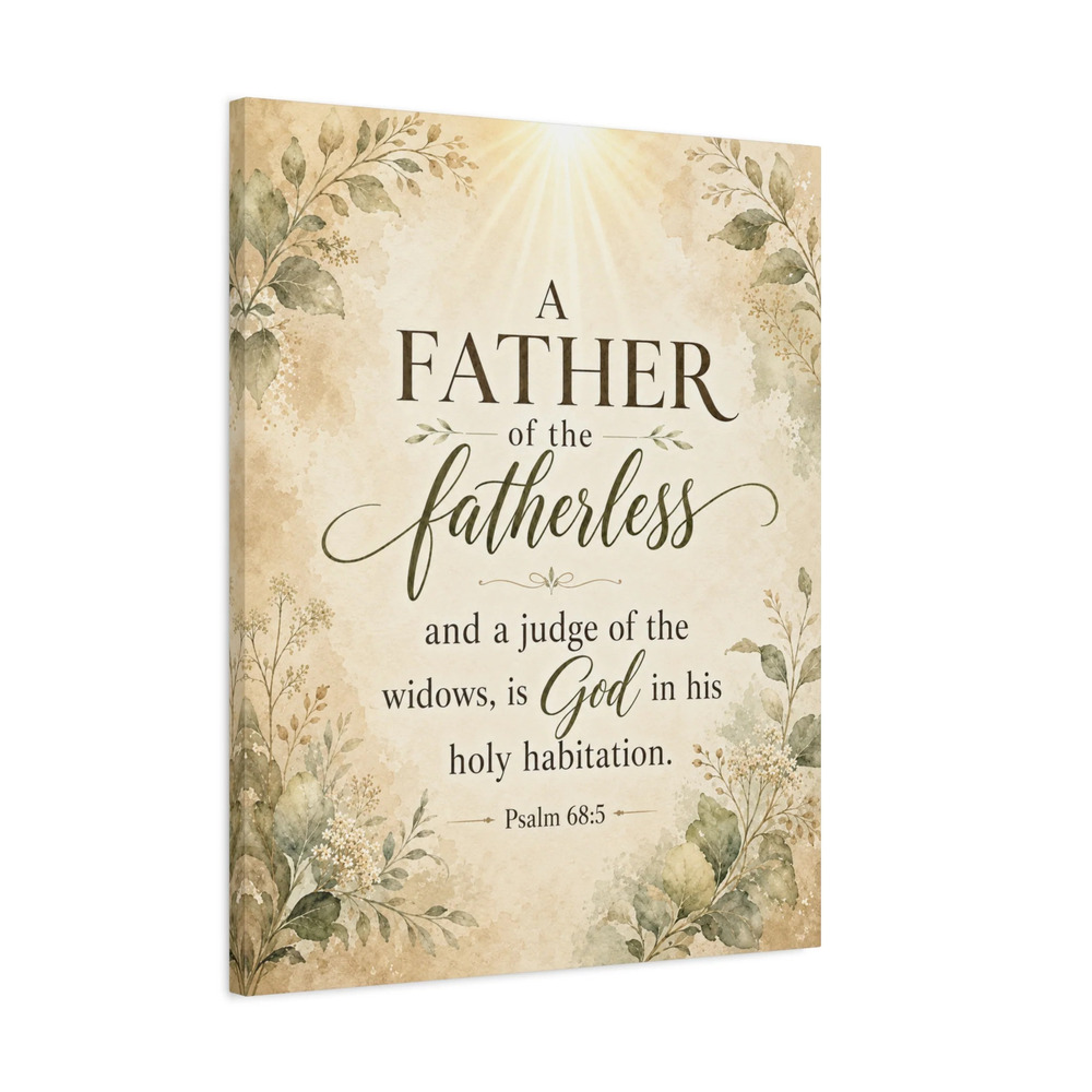 Scripture Walls Psalm 68:5 Light Widows Advocate Fatherless Print Ready to Hang